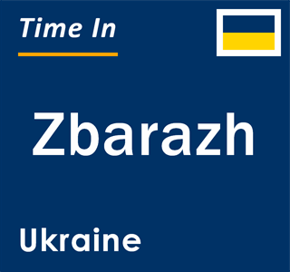 Current local time in Zbarazh, Ukraine