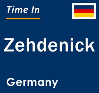 Current local time in Zehdenick, Germany