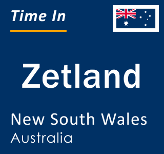 Current local time in Zetland, New South Wales, Australia