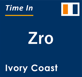 Ivory. Time Current Local Time in Zro, Ivory Coast