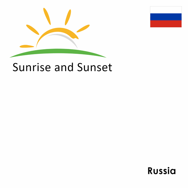 Sunrise and sunset times for , Russia