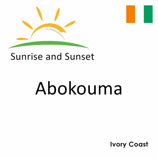Sunrise and sunset times for Abokouma, Ivory Coast