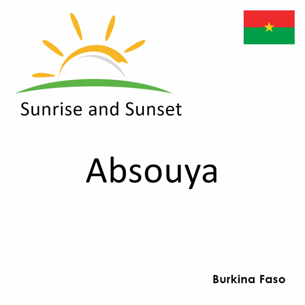 Sunrise and sunset times for Absouya, Burkina Faso