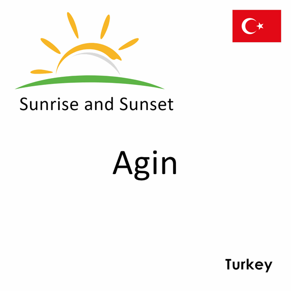 Sunrise and sunset times for Agin, Turkey