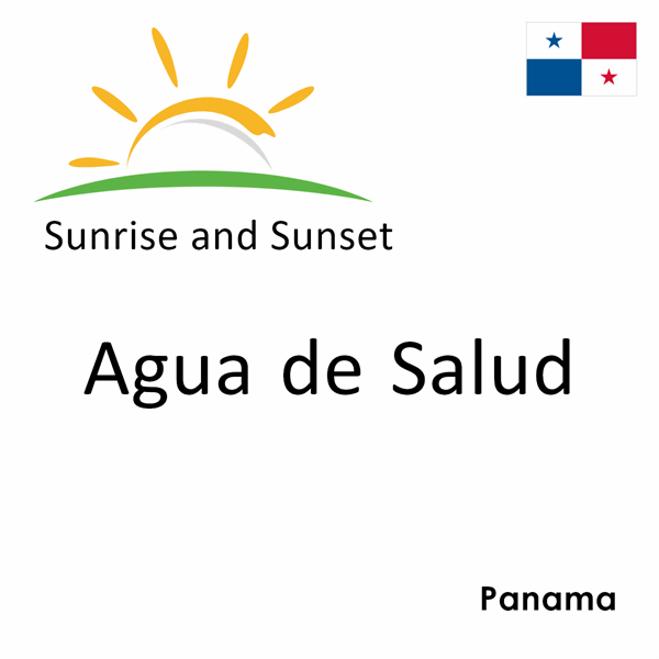 Sunrise and sunset times for Agua de Salud, Panama
