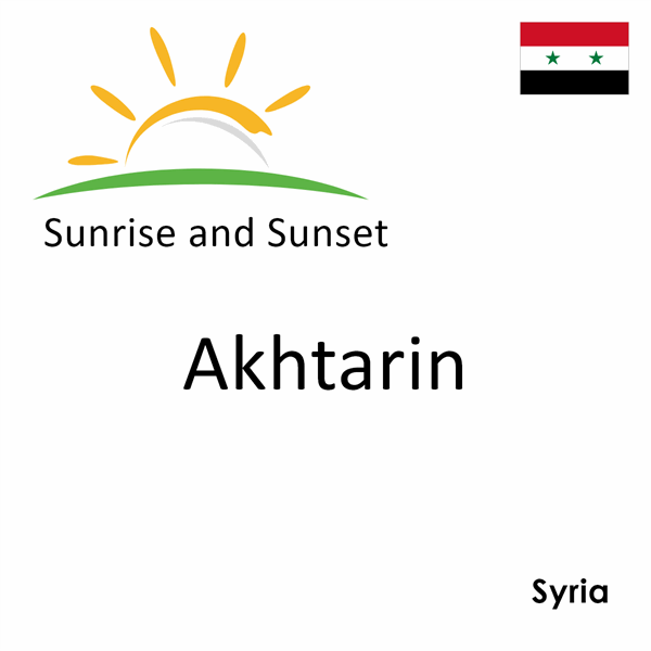 Sunrise and sunset times for Akhtarin, Syria