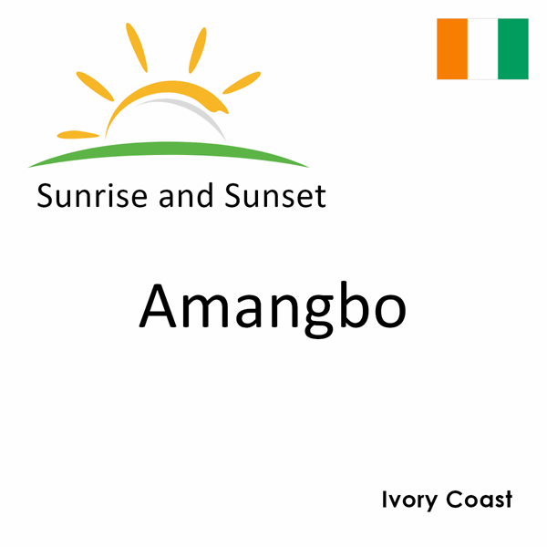 Sunrise and sunset times for Amangbo, Ivory Coast
