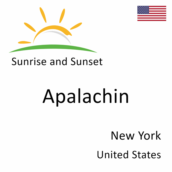 Sunrise and sunset times for Apalachin, New York, United States