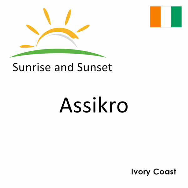 Sunrise and sunset times for Assikro, Ivory Coast