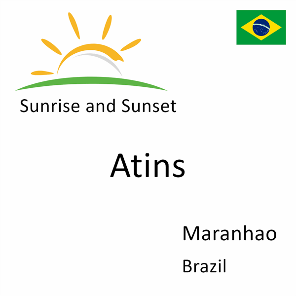 Sunrise and sunset times for Atins, Maranhao, Brazil