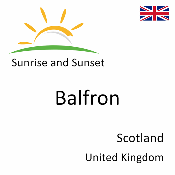 Sunrise and sunset times for Balfron, Scotland, United Kingdom