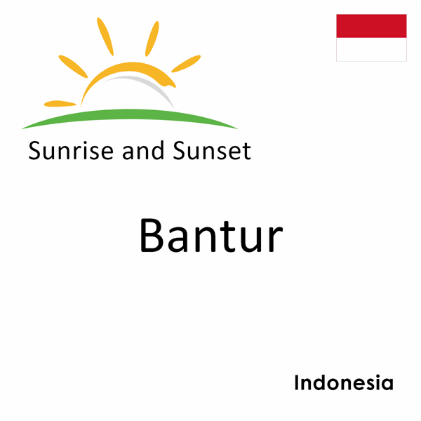 Sunrise and sunset times for Bantur, Indonesia