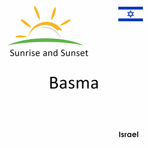 Sunrise and sunset times for Basma, Israel