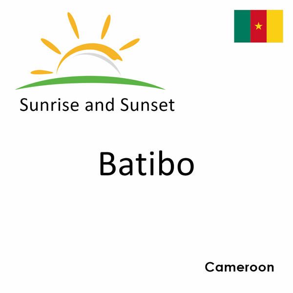 Sunrise and sunset times for Batibo, Cameroon