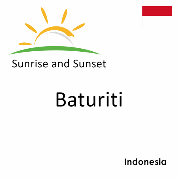 Sunrise and sunset times for Baturiti, Indonesia