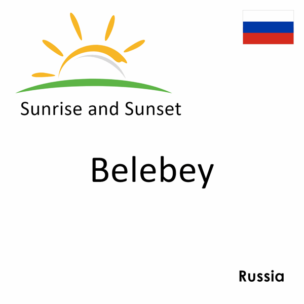 Sunrise and sunset times for Belebey, Russia