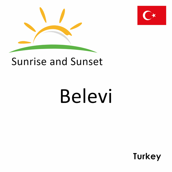 Sunrise and sunset times for Belevi, Turkey
