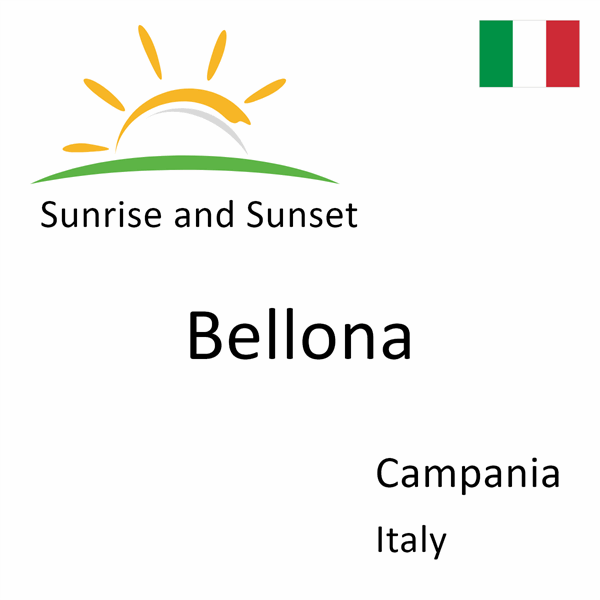 Sunrise and sunset times for Bellona, Campania, Italy