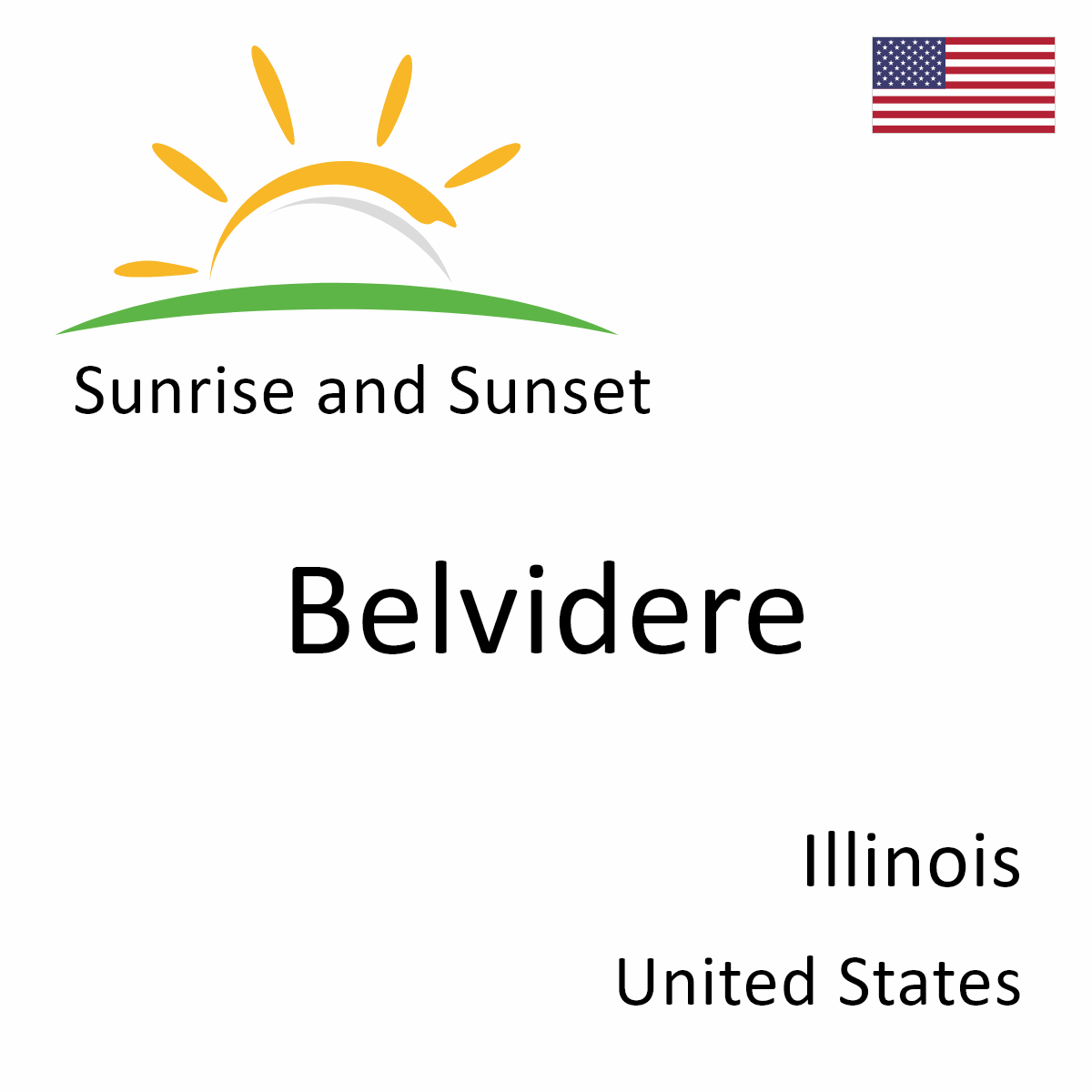 Sunsen Sunrise and Sunset Times in Belvidere, Illinois, United States