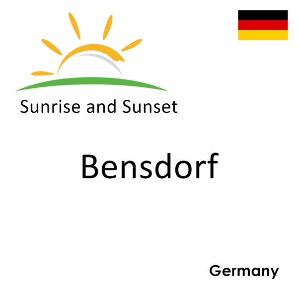 Sunrise and sunset times for Bensdorf, Germany