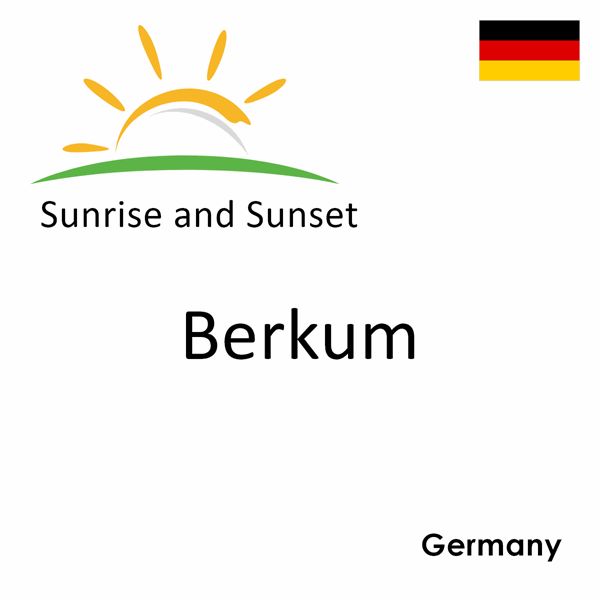 Sunrise and sunset times for Berkum, Germany