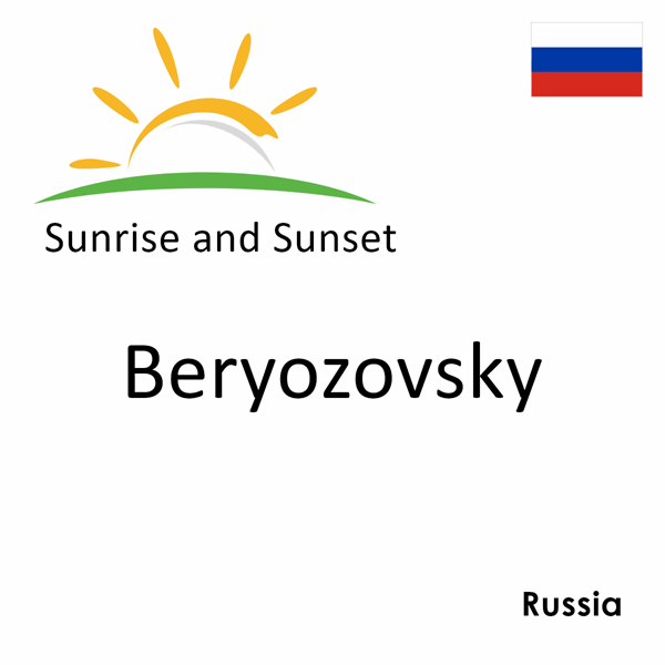 Sunrise and sunset times for Beryozovsky, Russia