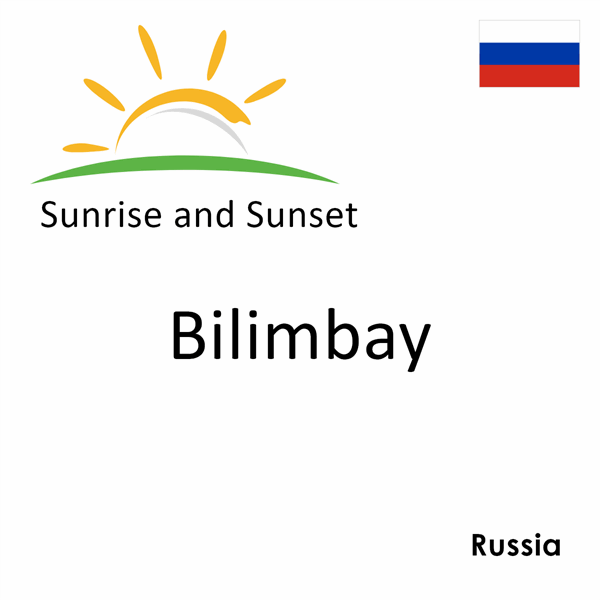 Sunrise and sunset times for Bilimbay, Russia