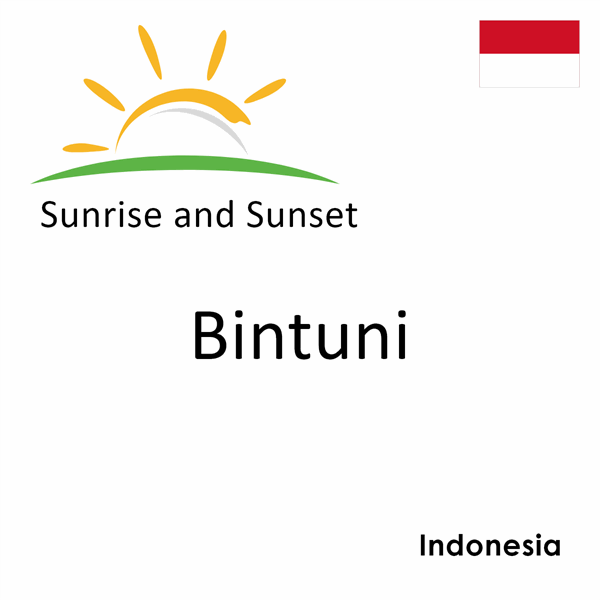 Sunrise and sunset times for Bintuni, Indonesia