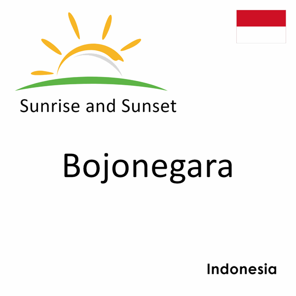 Sunrise and sunset times for Bojonegara, Indonesia