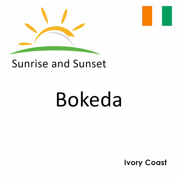 Sunrise and sunset times for Bokeda, Ivory Coast