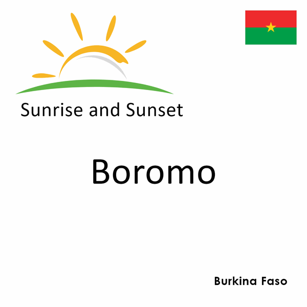 Sunrise and sunset times for Boromo, Burkina Faso