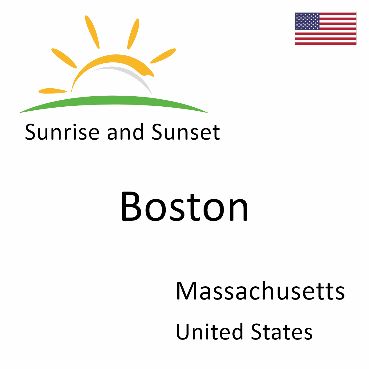 Sunrise and Sunset Times in Boston, Massachusetts, United States