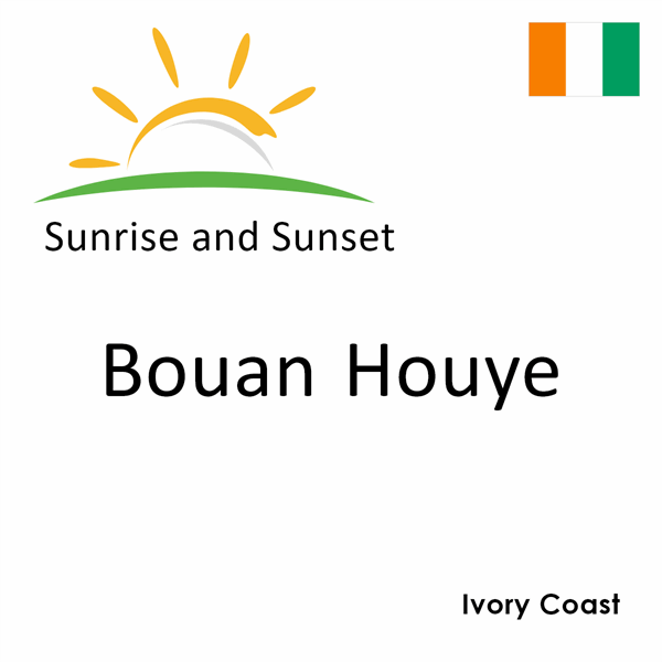 Sunrise and sunset times for Bouan Houye, Ivory Coast