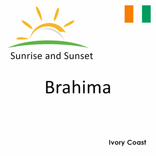 Sunrise and sunset times for Brahima, Ivory Coast