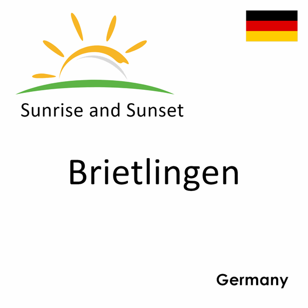 Sunrise and sunset times for Brietlingen, Germany