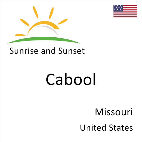 Sunrise and sunset times for Cabool, Missouri, United States