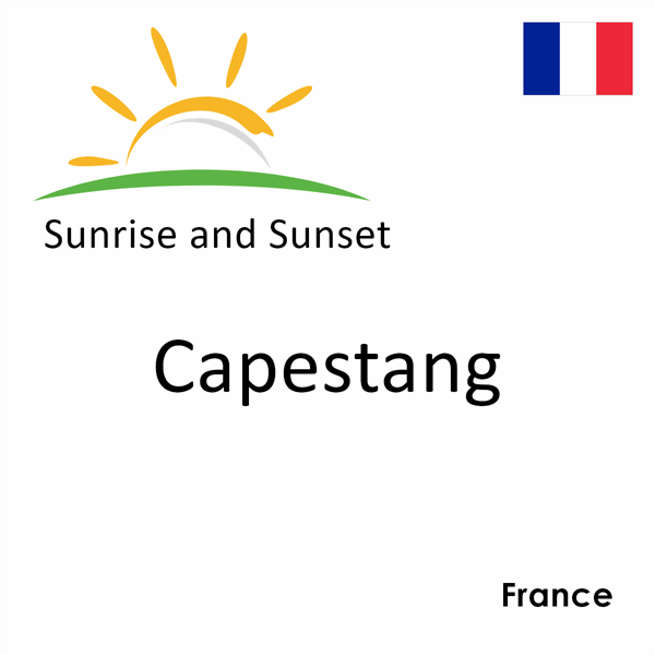 Sunrise and sunset times for Capestang, France