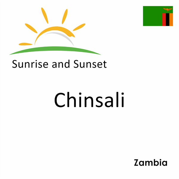 Sunrise and sunset times for Chinsali, Zambia