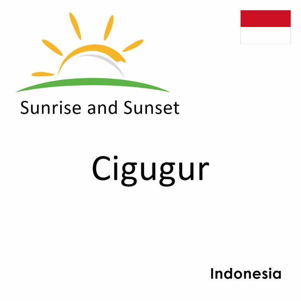 Sunrise and sunset times for Cigugur, Indonesia