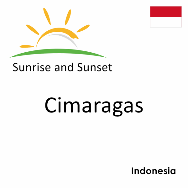Sunrise and sunset times for Cimaragas, Indonesia