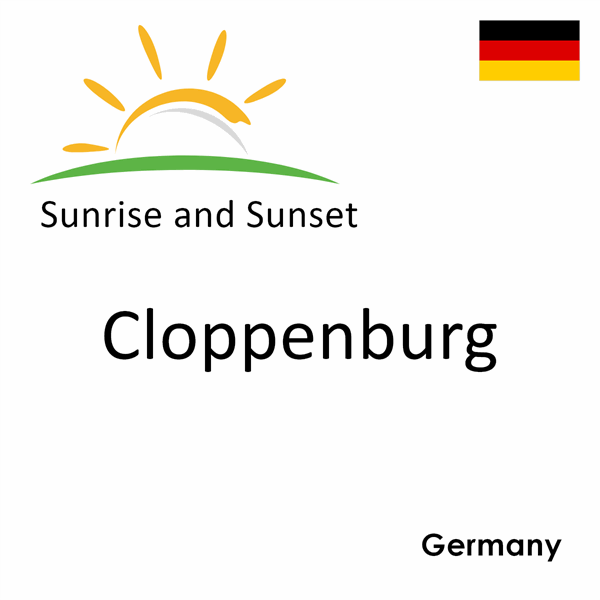 Sunrise and sunset times for Cloppenburg, Germany