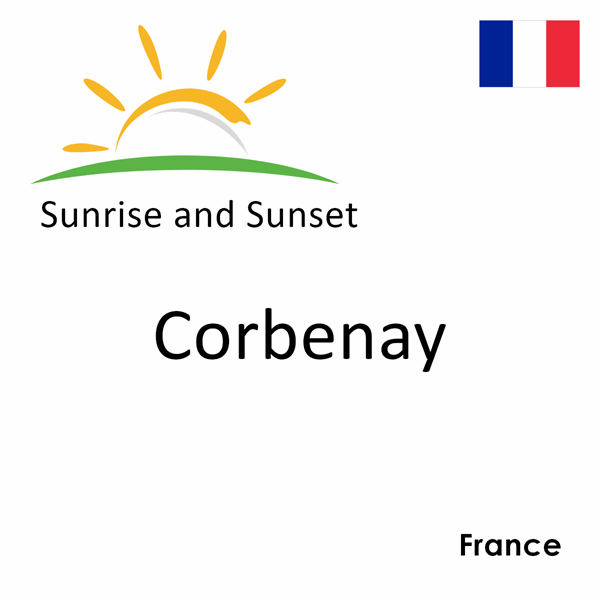 Sunrise and sunset times for Corbenay, France