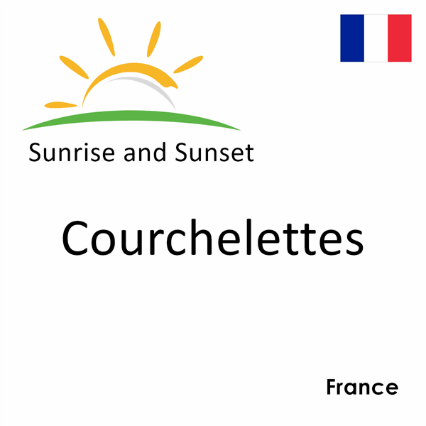 Sunrise and sunset times for Courchelettes, France