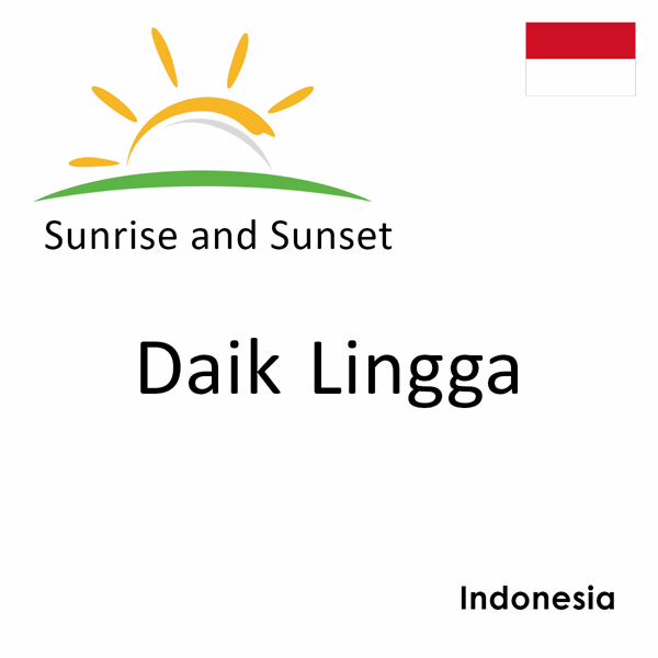 Sunrise and sunset times for Daik Lingga, Indonesia