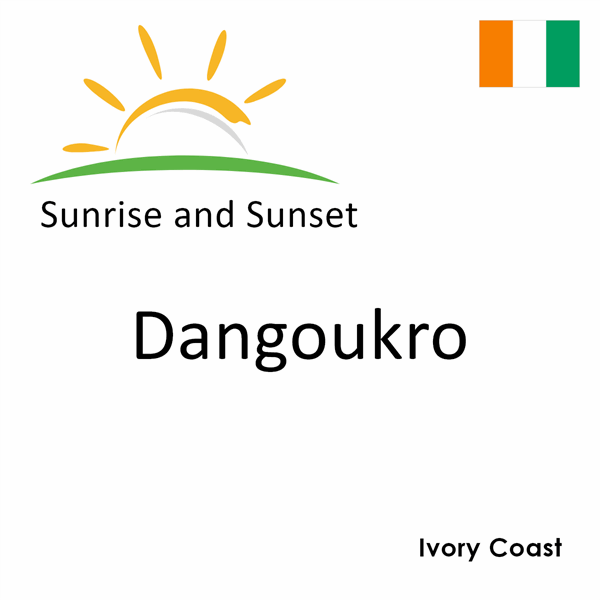 Sunrise and sunset times for Dangoukro, Ivory Coast