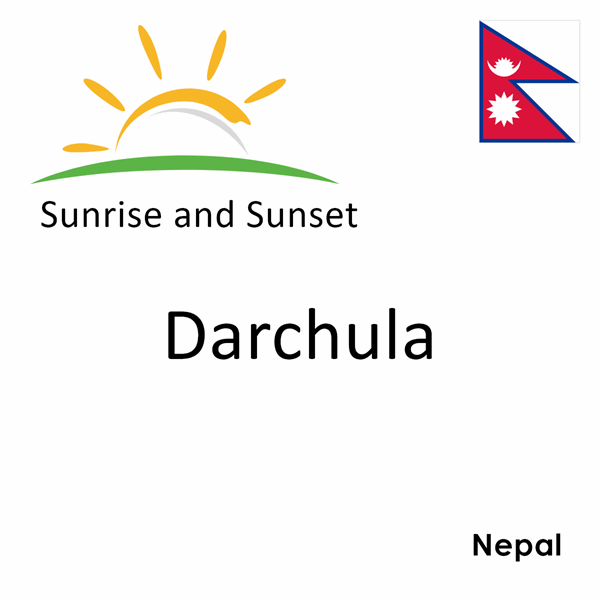 Sunrise and sunset times for Darchula, Nepal