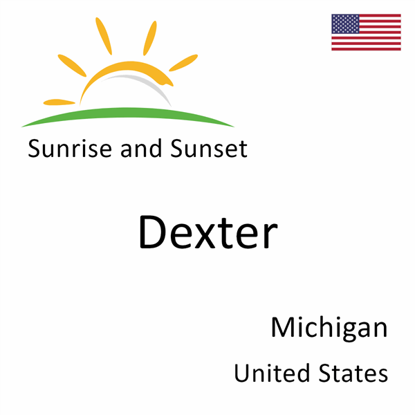Sunrise and sunset times for Dexter, Michigan, United States