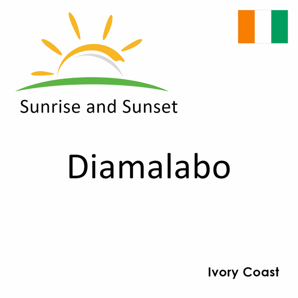 Sunrise and sunset times for Diamalabo, Ivory Coast