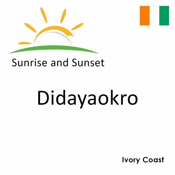 Sunrise and sunset times for Didayaokro, Ivory Coast