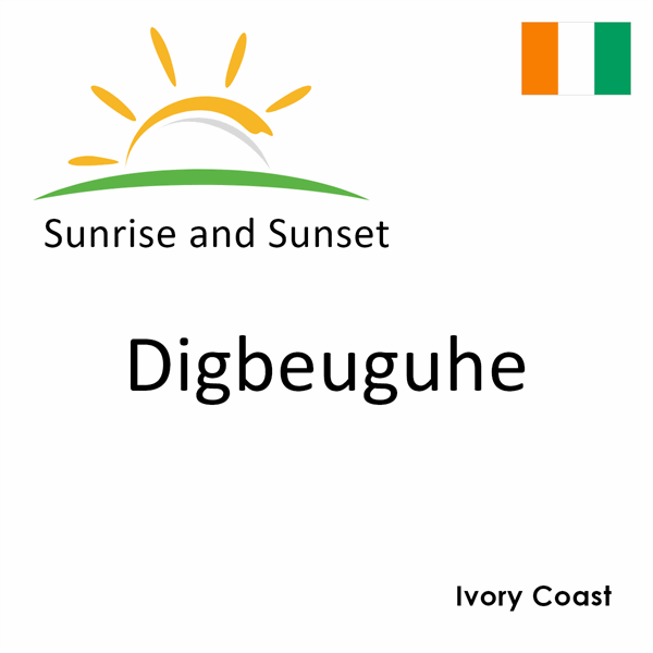Sunrise and sunset times for Digbeuguhe, Ivory Coast